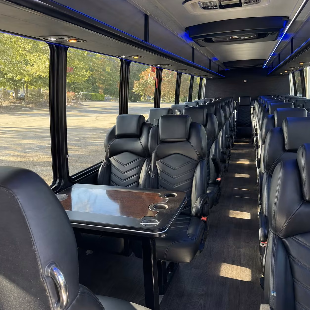 28 passenger minibus inside
